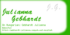julianna gebhardt business card